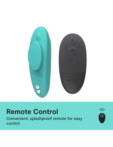 WE-VIBE - MOXIE+ MAGNETIC-CLIP PANTY VIBRATOR AQUA