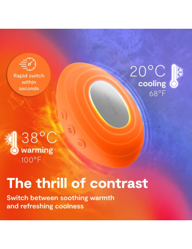 WE-VIBE - TEMP HEATING AND COOLING VIBRATOR TANGERINE