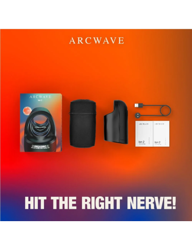ARCWAVE - ION 2 MALE STROKER WITH PULSATING AIRWAVE STIMULATION BLACK