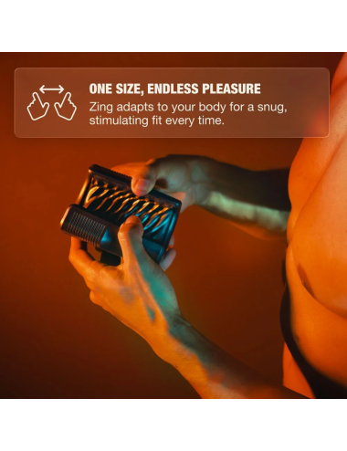 ARCWAVE - ZING VIBRATING MALE STROKER WITH DUAL MOTOR BLACK