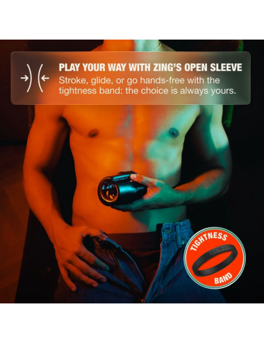 ARCWAVE - ZING VIBRATING MALE STROKER WITH DUAL MOTOR BLACK