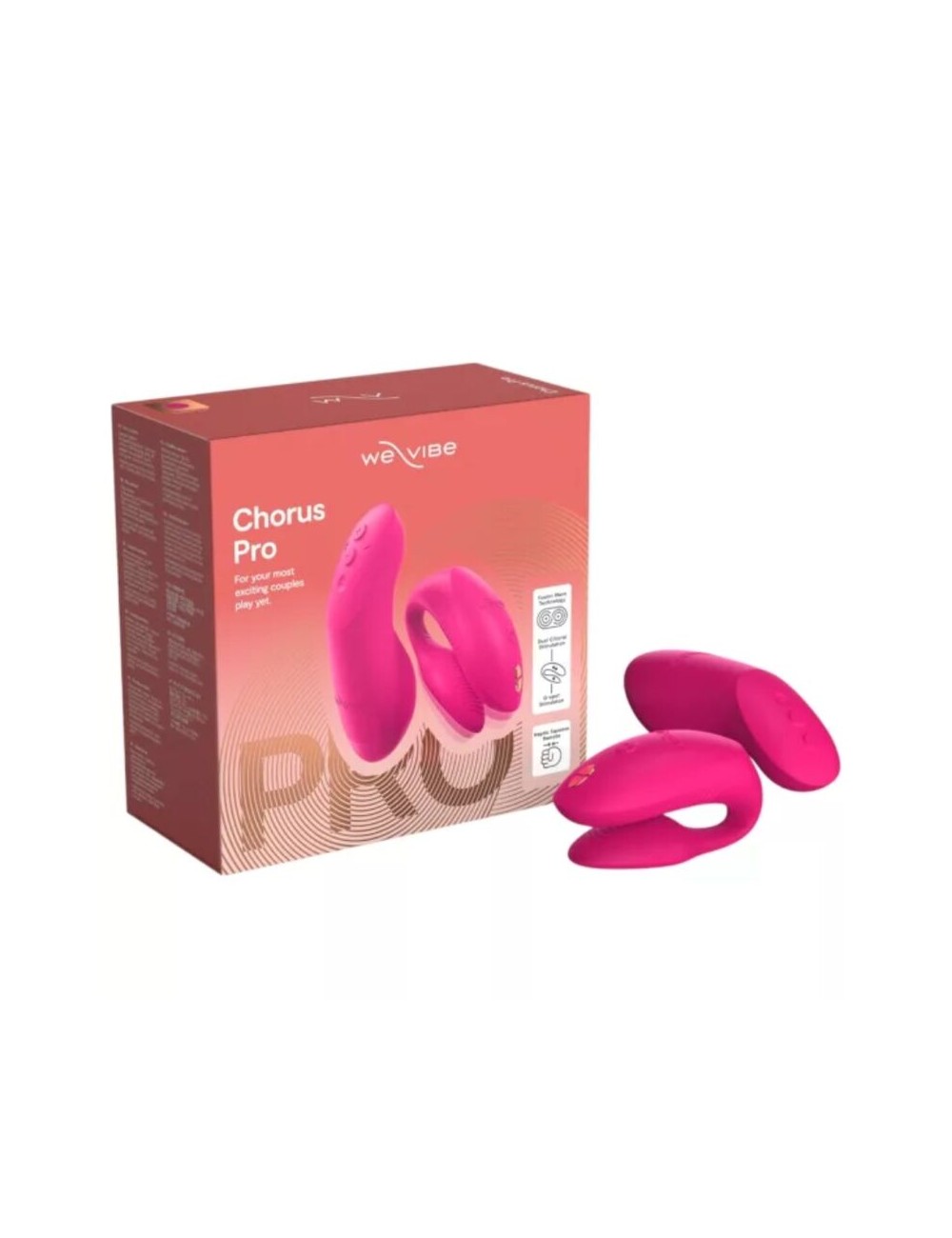 WE-VIBE - CHORUS PRO PREMIUM COUPLES VIBRATOR ELECTRIC PINK