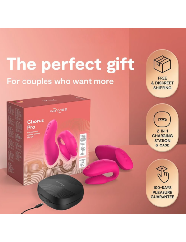WE-VIBE - CHORUS PRO PREMIUM COUPLES VIBRATOR ELECTRIC PINK