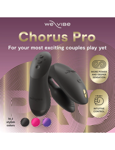 WE-VIBE - CHORUS PRO PREMIUM COUPLES VIBRATOR SATIN BLACK